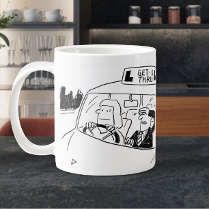 Driving Instructor or Examiner Cartoon Large Coffee Mug