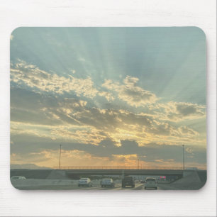 Driving Into the Light Mouse Mat