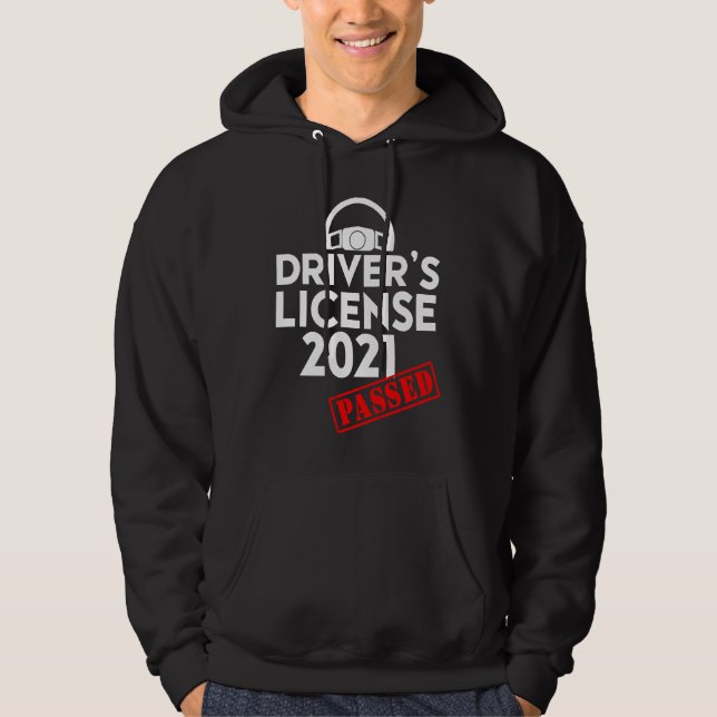 Driving licence 2021 Existing  for beginners Hoodie (Front)