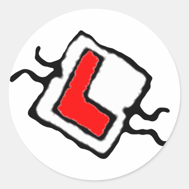 Driving Licence Classic Round Sticker (Front)