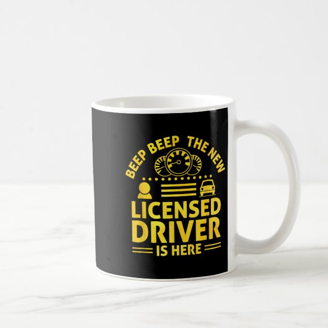 Driving License Ped New Driver Permit Driving Scho Coffee Mug (Right)