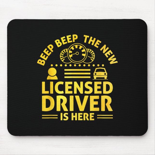 Driving License Ped New Driver Permit Driving Scho Mouse Mat (Front)