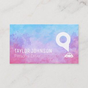 Driving Logo Auto Services Business Card