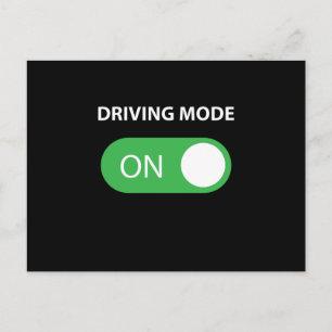 Driving Mode On 16 Year Old Driver Postcard