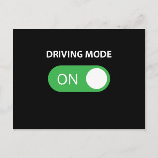 Driving Mode On 16 Year Old Driver Postcard