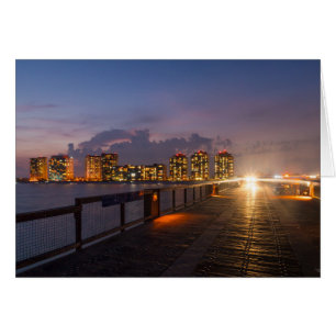 Driving On Navarre Beach Pier Greeting Card