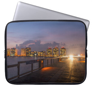 Driving On Navarre Beach Pier Laptop Sleeve