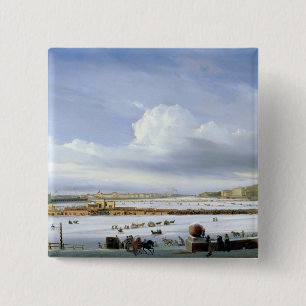 Driving on the Neva, 1854 15 Cm Square Badge