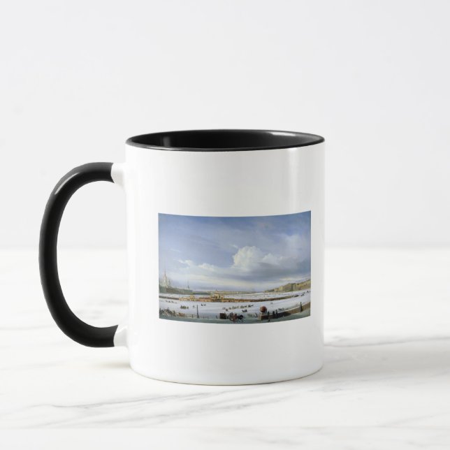 Driving on the Neva, 1854 Mug (Left)