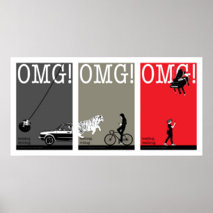 driving. riding. walking. 5 poster