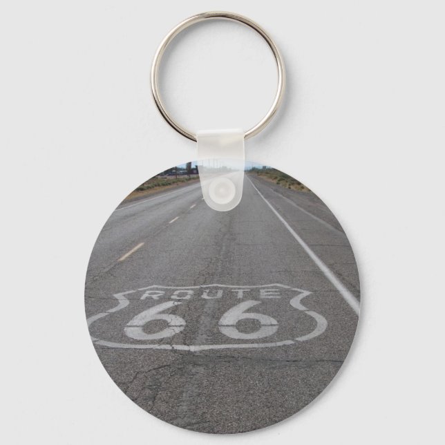 Driving Route 66 Key Ring (Front)