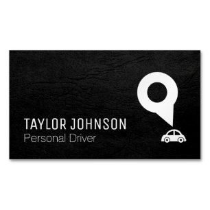 Driving Service Magnetic Business Card