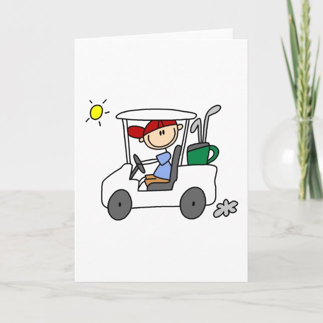 Driving The Golf Cart Card (Front)