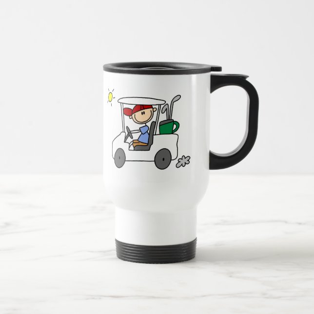 Driving The Golf Cart Mug (Right)
