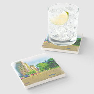 Driving Through Lincoln Avenue Stone Coaster