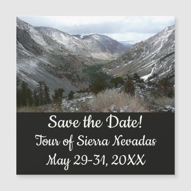 Driving Through the Snowy Sierra Nevada Mountains (Front)