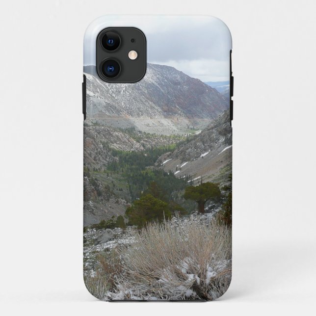 Driving Through the Snowy Sierra Nevada Mountains Case-Mate iPhone Case (Back)