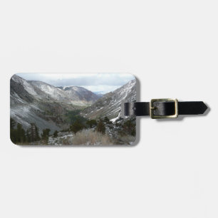 Driving Through the Snowy Sierra Nevada Mountains Luggage Tag