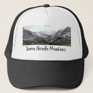 Driving Through the Snowy Sierra Nevada Mountains Trucker Hat