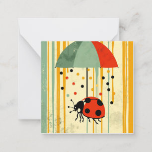 Drizzle & Delights: A Sprinkle of Ladybug Joy Card