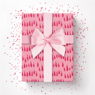 Drizzle Dot in Bright Pink Wrapping Paper
