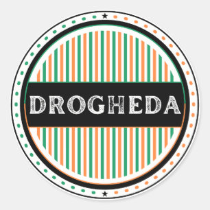 Drogheda City Pride Emblem – Irish Identity Classic Round Sticker