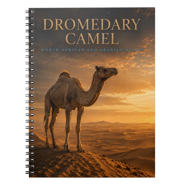 Dromedary Camel Desert Dunes ANIMALS Notebook (Front)