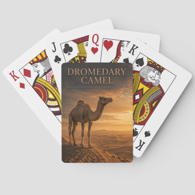 Dromedary Camel Desert Dunes ANIMALS Poker Playing Cards (Back)