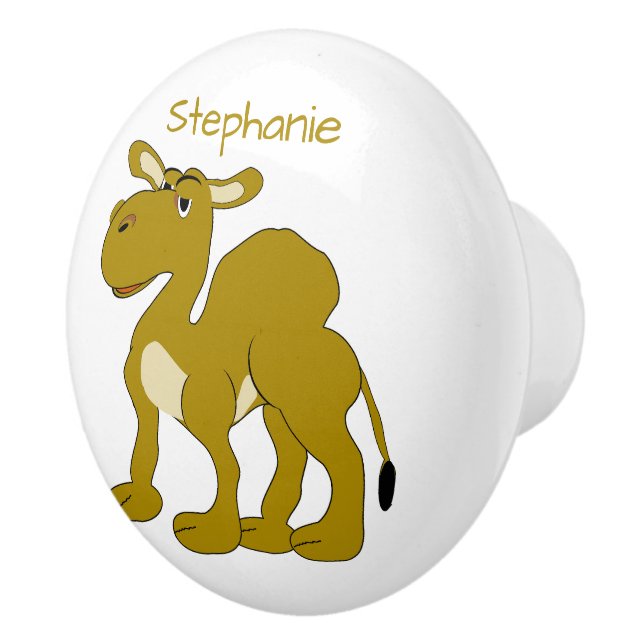 Dromedary Camel Design Personalised Ceramic Knob (Right)