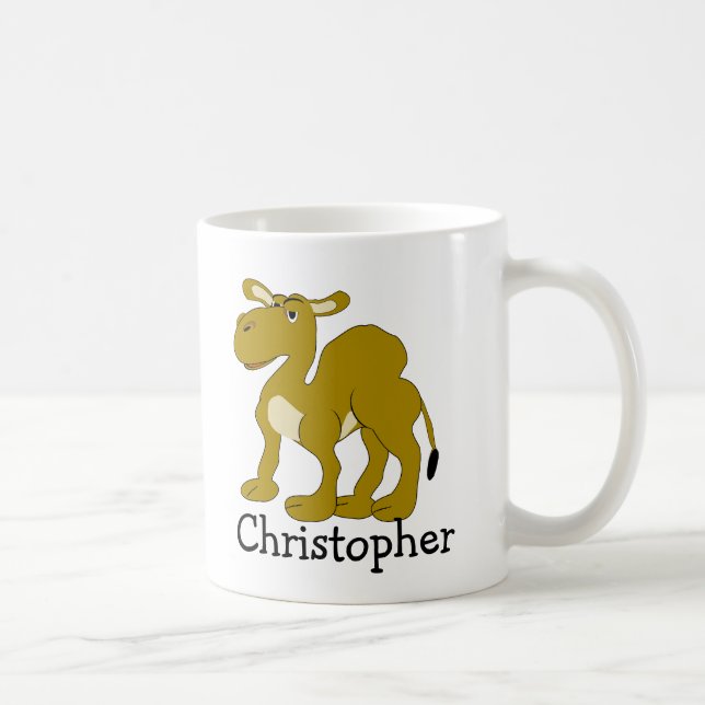 Dromedary Camel Design Personalised Coffee Mug (Right)