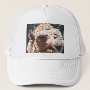 Dromedary One Hump Camel Face Closeup Trucker Hat