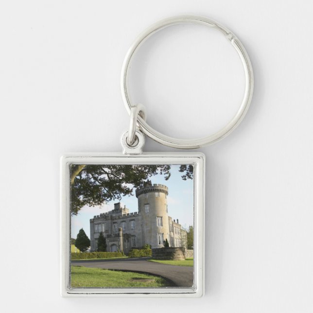 Dromoland Castle side entrance with no people Key Ring (Front)