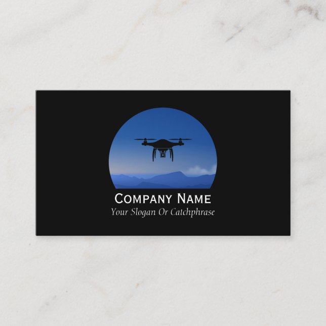 Drone At Dusk Business Card (Front)
