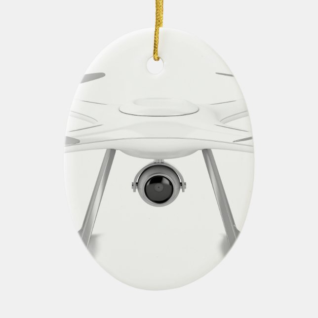 Drone Ceramic Tree Decoration (Front)