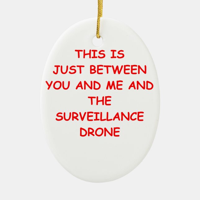 drone ceramic tree decoration (Front)