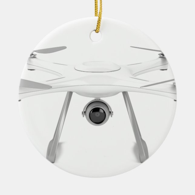 Drone Ceramic Tree Decoration (Front)