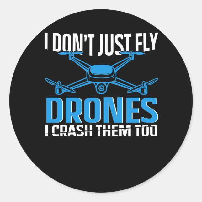 drone Design for rc pilot | drones Classic Round Sticker (Front)
