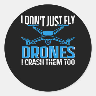 drone Design for rc pilot | drones Classic Round Sticker