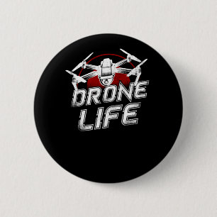 Drone Drone Life Pilot 6 Cm Round Badge