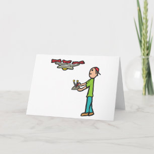 Drone Flying Card