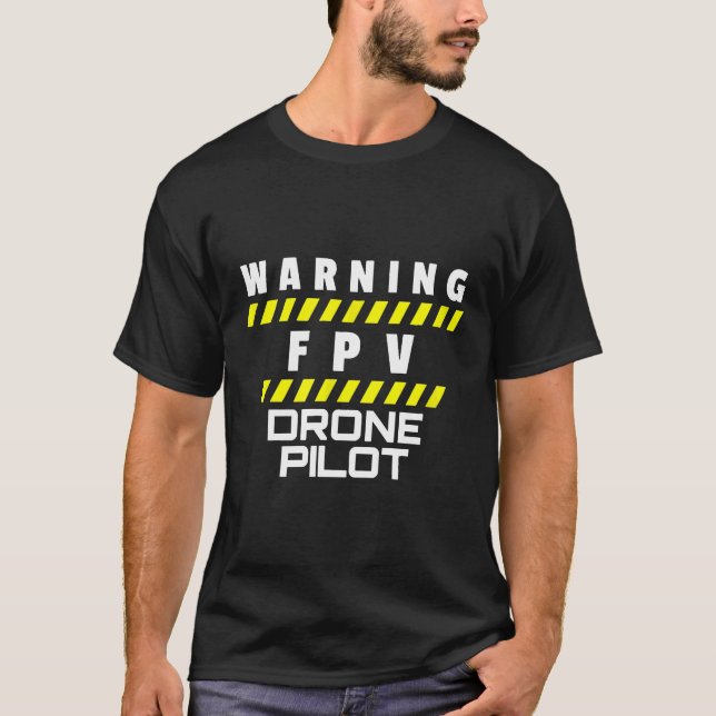 Drone Flying Quadrocopter Remote Control Fpv Racin T-Shirt (Front)