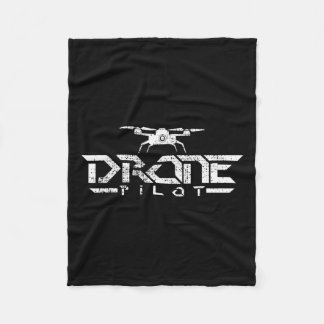 Drone Gift Quadcopter  Fleece Blanket