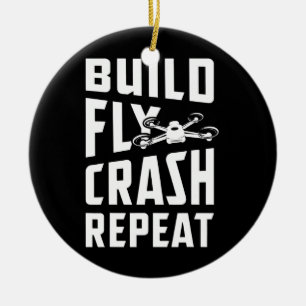 Drone Gifts For Men with Copter Multicopter FPV Ceramic Tree Decoration