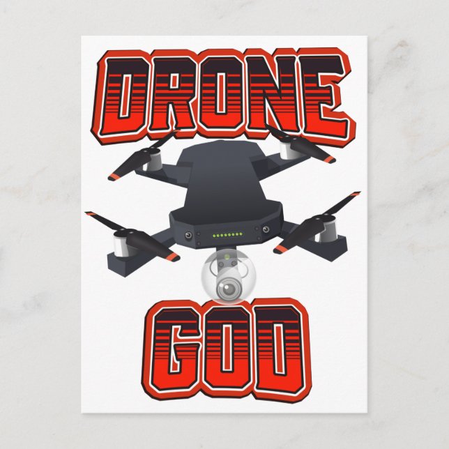 Drone God logo Postcard (Front)