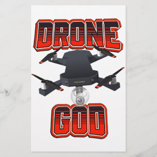 Drone God logo Stationery