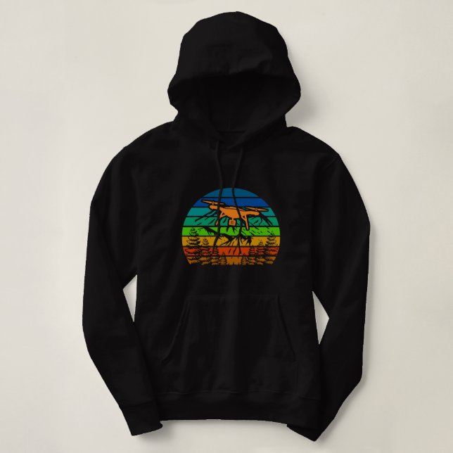 Drone Operator Funny Drone Pilot Quadcopter Hoodie (Design Front)