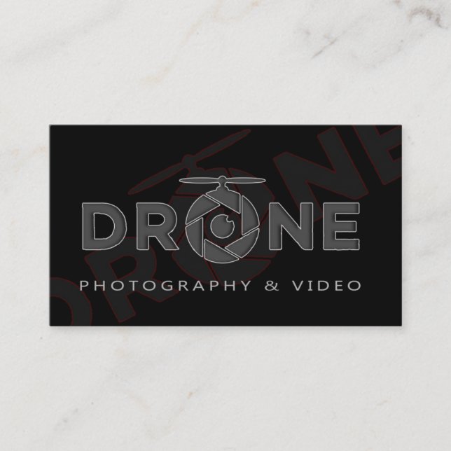 Drone Photo Video Business Card (Front)