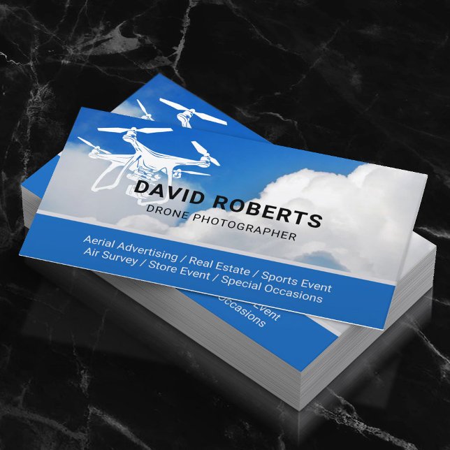 Drone Photographer Aerial Photography Business Card (Creator Uploaded)