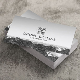 Drone Photography Skyline Aerial Photographer Business Card