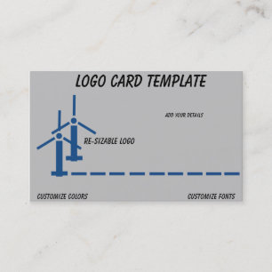 Drone Pilot Air Turbines Chart Business Card